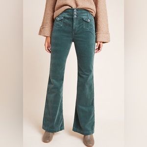Pilcro and Letterpress Anthropologie High Rise Trouser Bootcut Pants